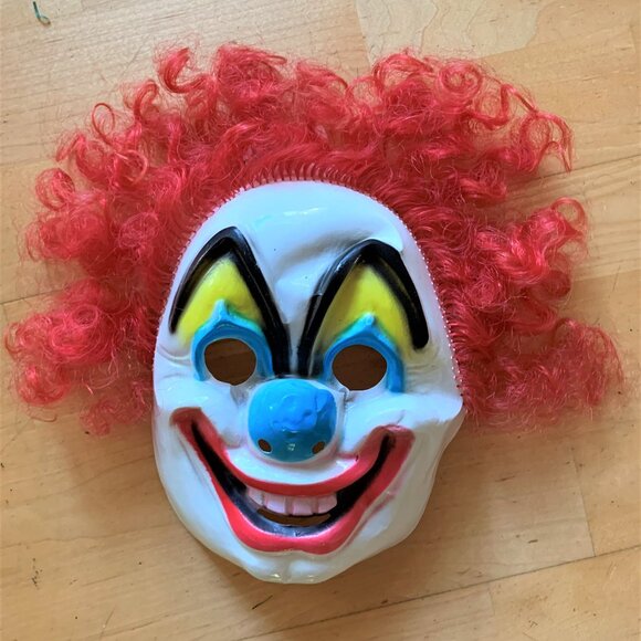 Vintage Ben Cooper Halloween Clown Mask - Picture 1 of 4